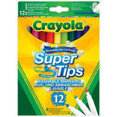 12x Bright Supertips Art & Crafts 12x Bright Supertips 12x Bright Supertips Crayola