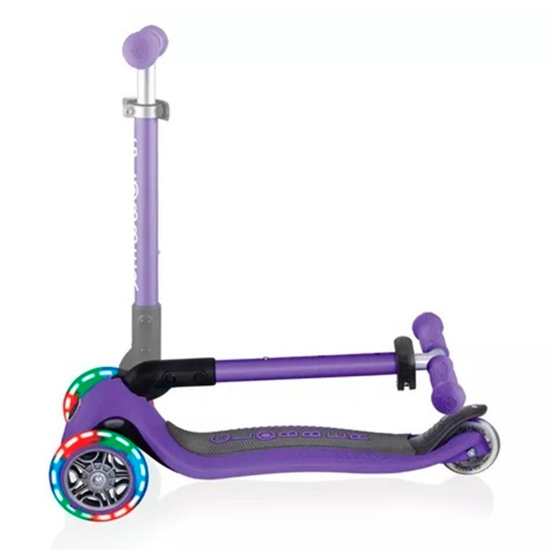 Junior Foldable Lights Scooter - Violet