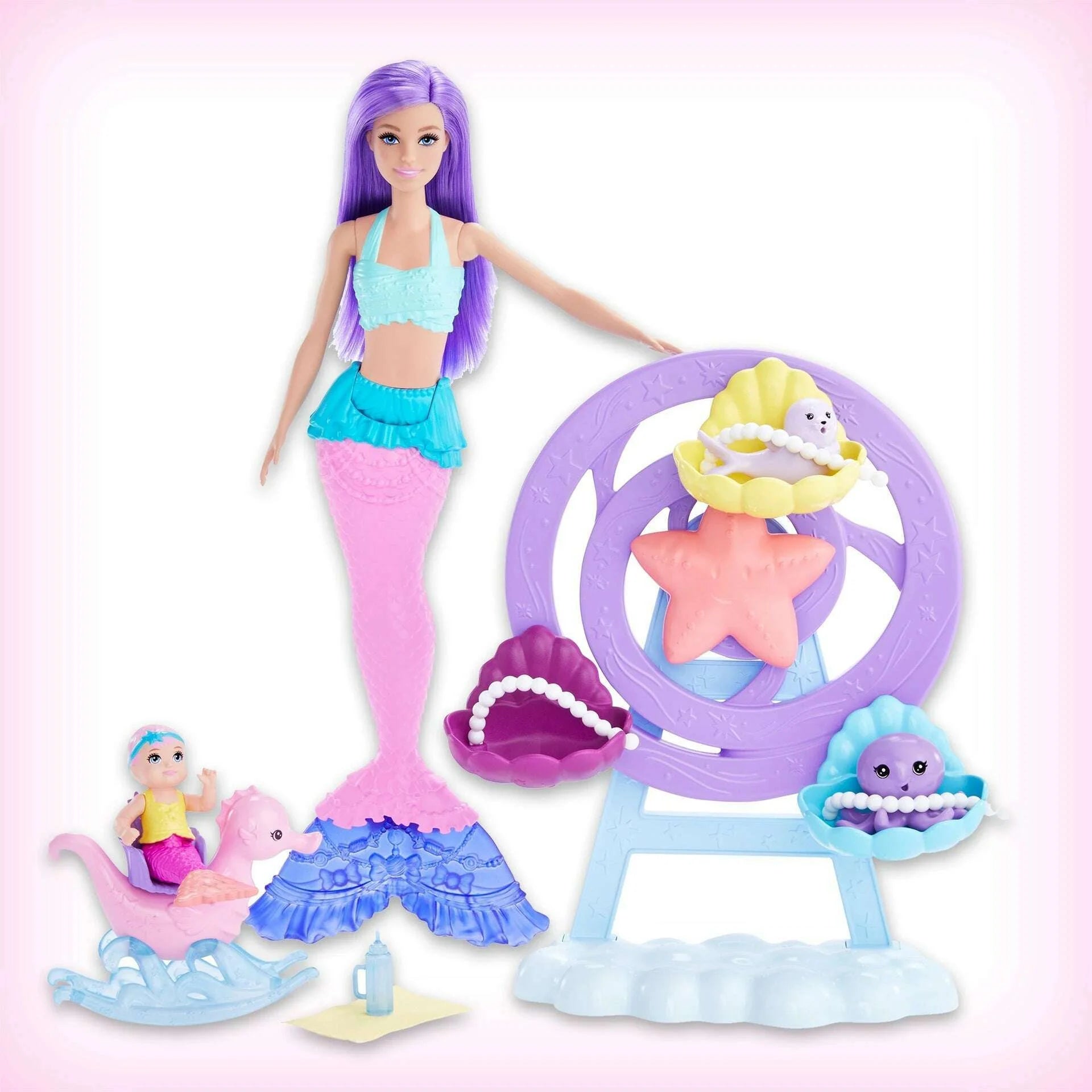 Mermaid Doll, Nurturing Playset With Merbaby, Octopus and Seal Barbie Mermaid Doll, Nurturing Playset With Merbaby, Octopus and Seal Mermaid Doll, Nurturing Playset With Merbaby, Octopus and Seal barbie