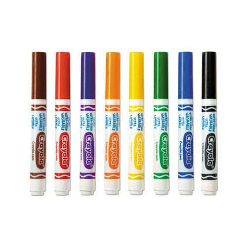 8 Ultra Clean Washable Markers, BROAD LINE Art & Crafts 8 Ultra Clean Washable Markers, BROAD LINE 8 Ultra Clean Washable Markers, BROAD LINE Crayola