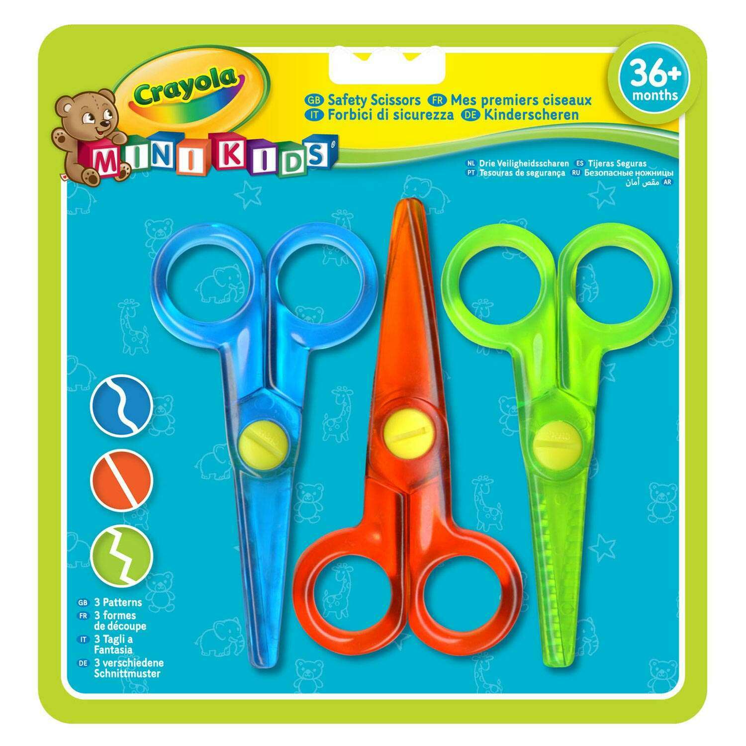 Children's scissors, 3 pieces Art & Crafts Children's scissors, 3 pieces Children's scissors, 3 pieces Crayola