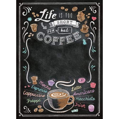 Coffee - 1000 pcs - Black Board Puzzle