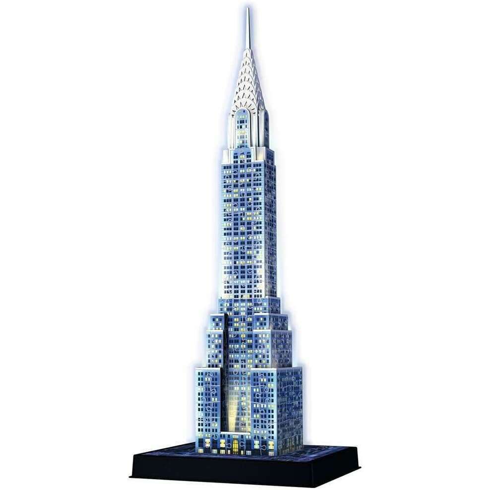 216 Pieces 3D Puzzle, Chrysler Building Glows in the Dark puzzle Kids 216 Pieces 3D Puzzle, Chrysler Building Glows in the Dark 216 Pieces 3D Puzzle, Chrysler Building Glows in the Dark Ravensburger