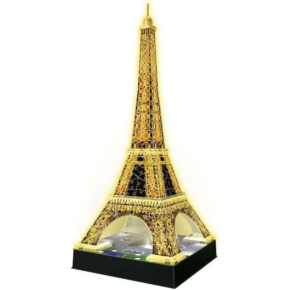 216 Pieces 3D Puzzle, Eiffel Tower Glows in the Dark puzzle Kids 216 Pieces 3D Puzzle, Eiffel Tower Glows in the Dark 216 Pieces 3D Puzzle, Eiffel Tower Glows in the Dark Ravensburger