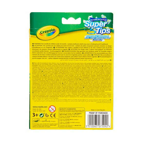 12x Bright Supertips Art & Crafts 12x Bright Supertips 12x Bright Supertips Crayola