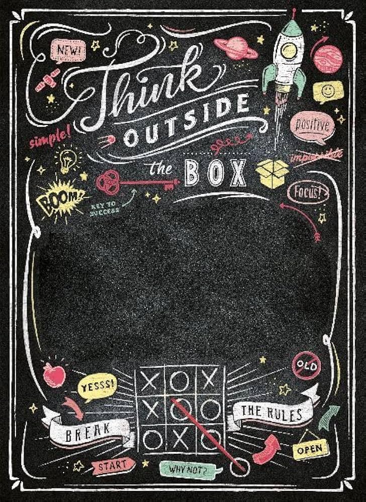 Blackboard Puzzle - Think Outside The Box - 1000 Pieces