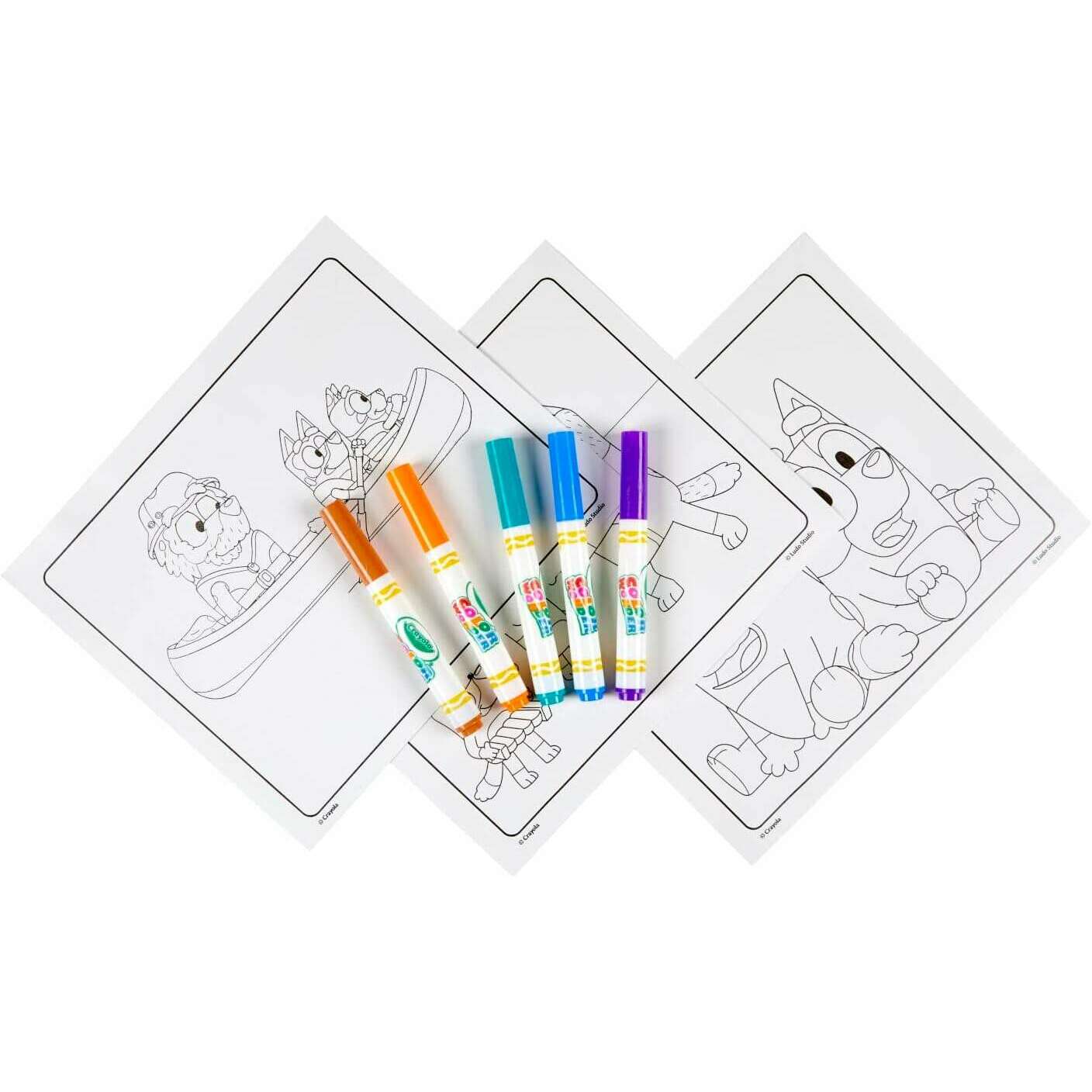 Color Wonder Bluey, Mess Free, Magic Reveal Coloring Art & Crafts Color Wonder Bluey, Mess Free, Magic Reveal Coloring Color Wonder Bluey, Mess Free, Magic Reveal Coloring Crayola