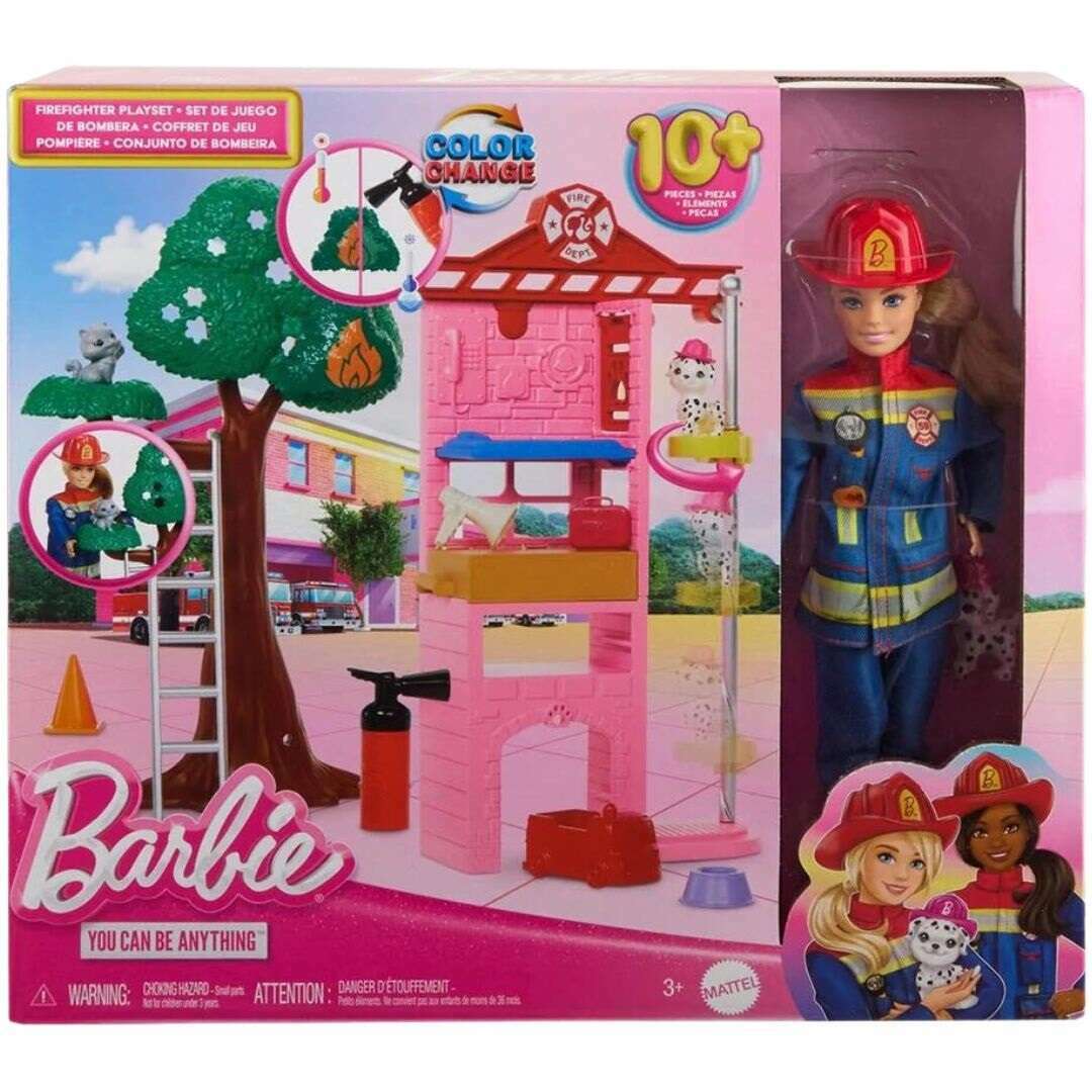 Mattel Firefighter Doll & Play Set Toys Mattel Firefighter Doll & Play Set Mattel Firefighter Doll & Play Set Barbie