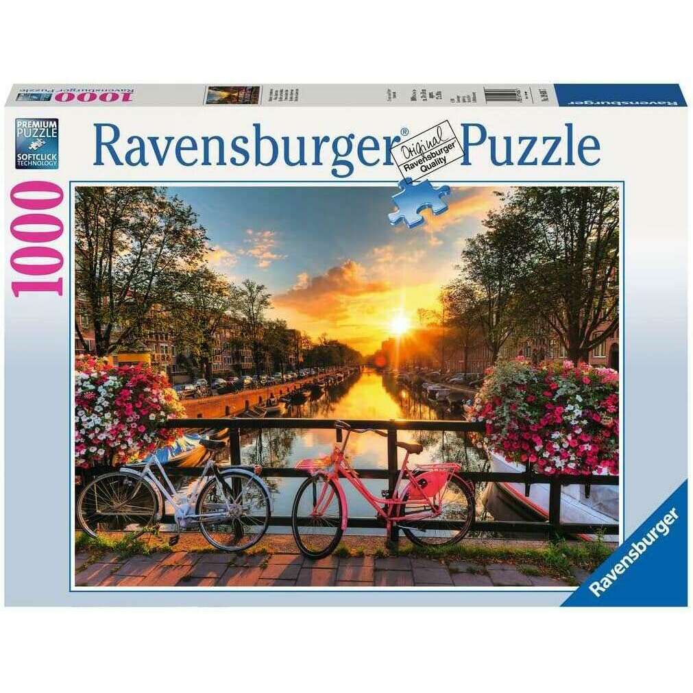 1000 Pieces Puzzle, Bicycles in Amsterdam puzzle Adult 1000 Pieces Puzzle, Bicycles in Amsterdam 1000 Pieces Puzzle, Bicycles in Amsterdam Ravensburger