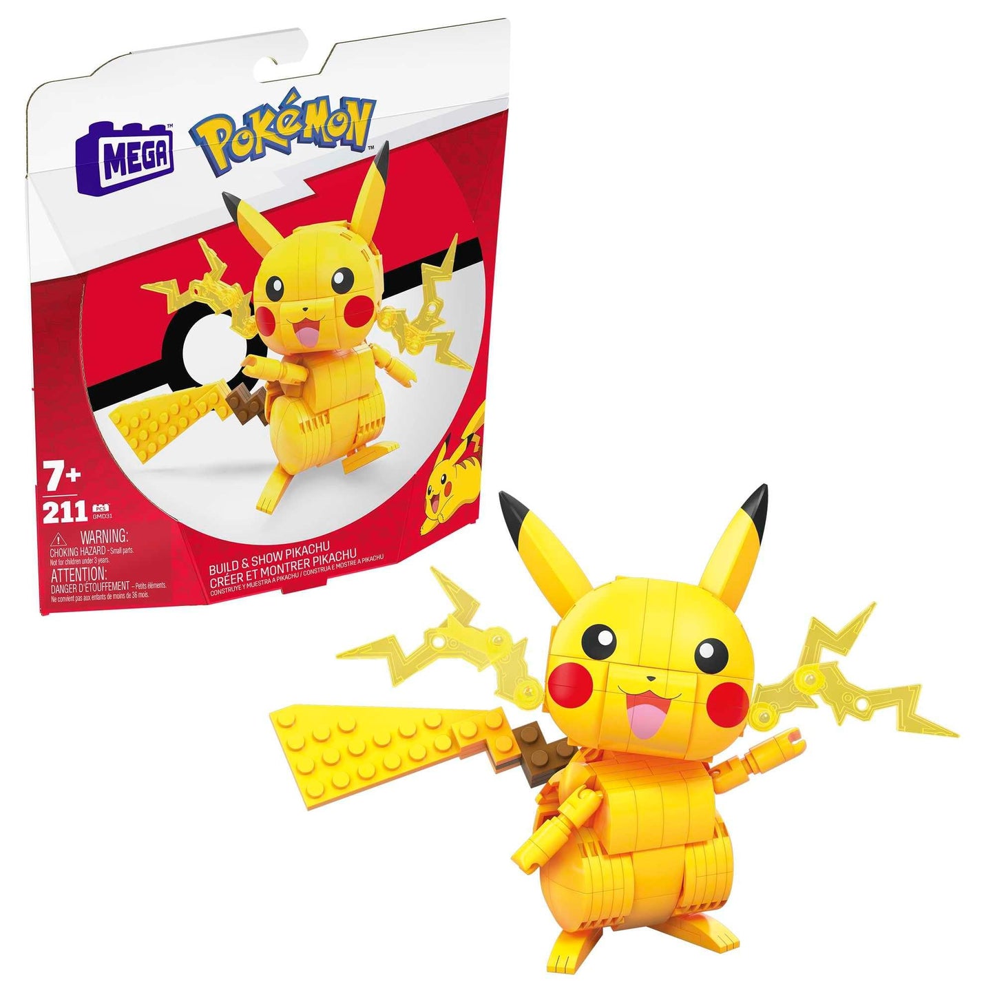 Mega Pokémon Build & Show Pikachu