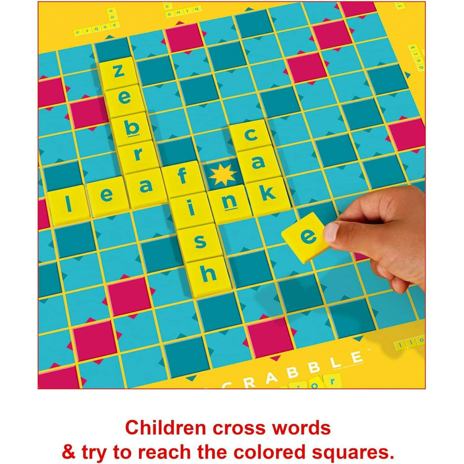 Scrabble Junior, Kids Crossword Board Game, English Board Games Scrabble Junior, Kids Crossword Board Game, English Scrabble Junior, Kids Crossword Board Game, English Mattel