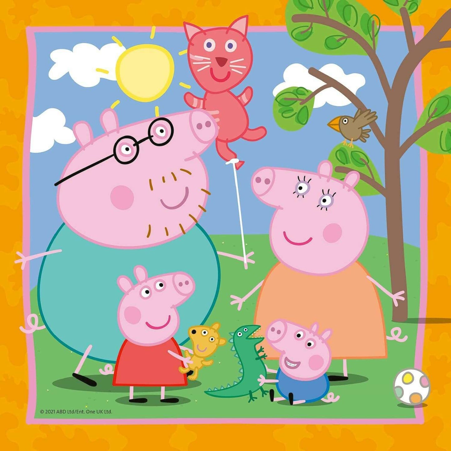 2x 12 Pieces Puzzle, Peppa Pig Happy Family puzzle Kids 2x 12 Pieces Puzzle, Peppa Pig Happy Family 2x 12 Pieces Puzzle, Peppa Pig Happy Family Ravensburger