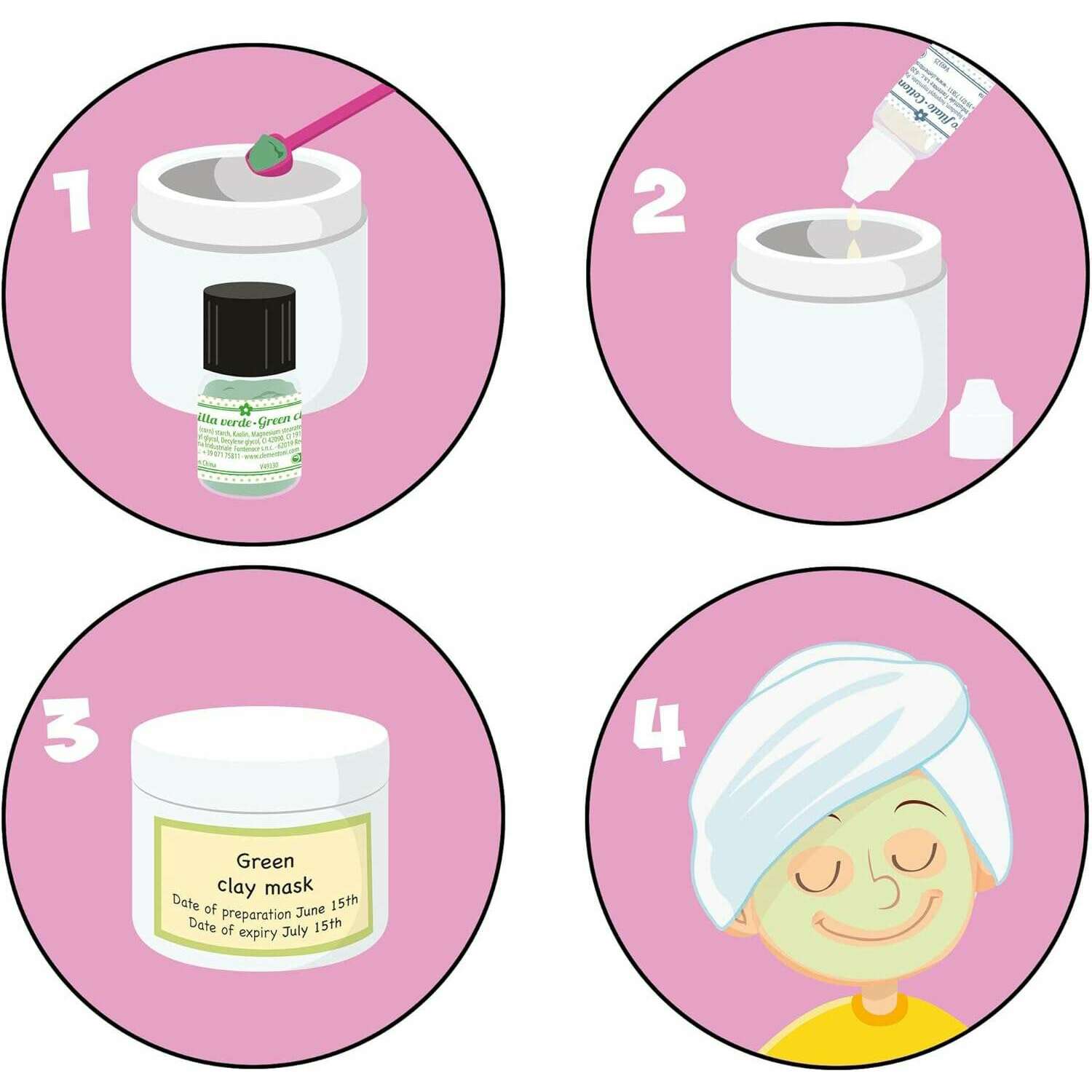 Beauty Masks - Create Your Own - Science Kit Educational Games Beauty Masks - Create Your Own - Science Kit Beauty Masks - Create Your Own - Science Kit CLEMENTONI