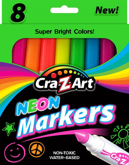 Neon Broadline Markers, 8 Count