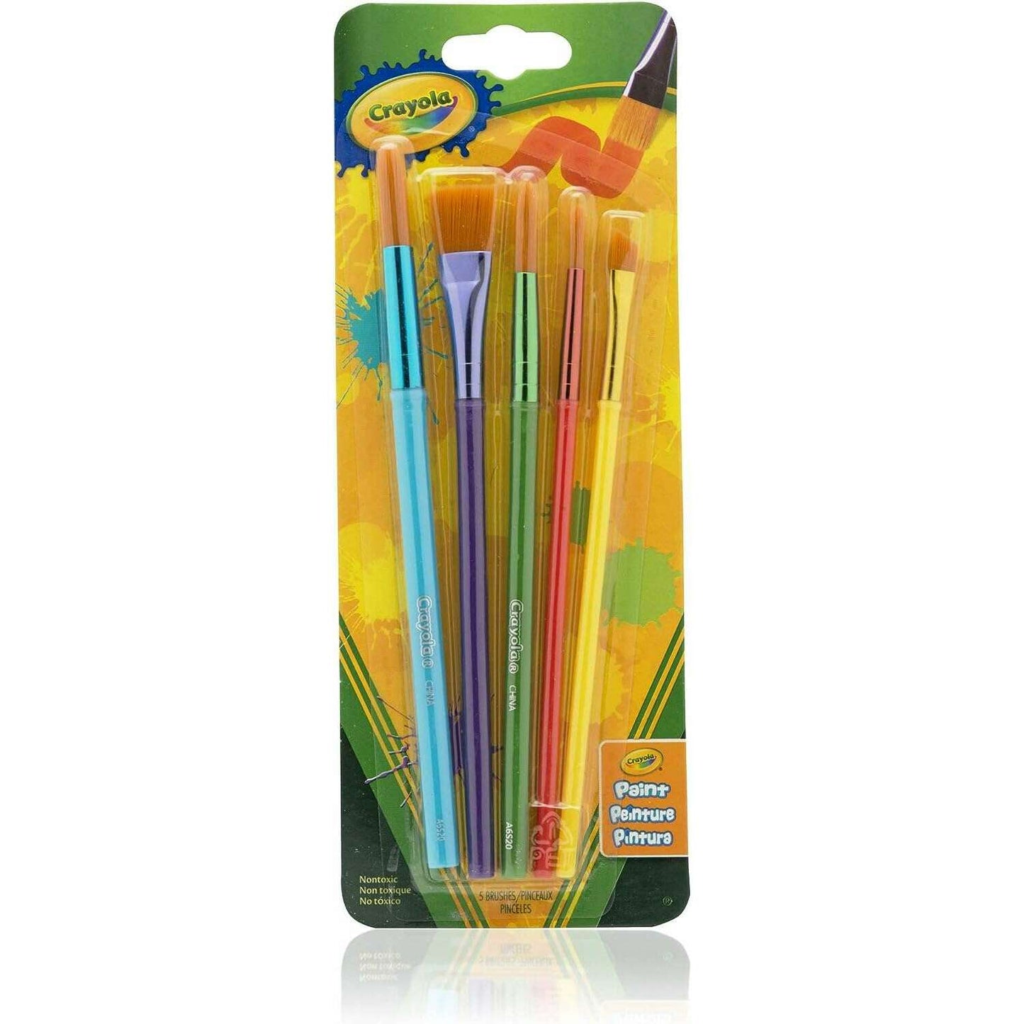 5x Paint Brushes Art & Crafts 5x Paint Brushes 5x Paint Brushes Crayola