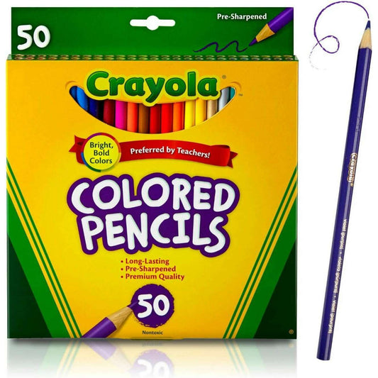 50x Colored Pencil Art & Crafts 50x Colored Pencil 50x Colored Pencil Crayola