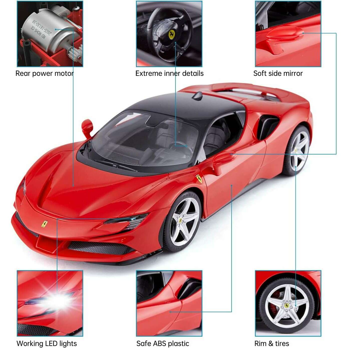 1/14 Ferrari SF90 Stradale Radio Remote Control Car Remote Control Cars 1/14 Ferrari SF90 Stradale Radio Remote Control Car 1/14 Ferrari SF90 Stradale Radio Remote Control Car Rastar