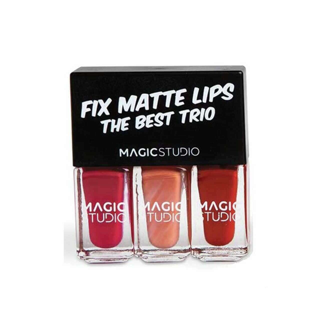 Magic Studio Shaky Trio Lips Fix Matte Lip Balms Magic Studio Shaky Trio Lips Fix Matte Magic Studio Shaky Trio Lips Fix Matte Martinelia