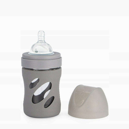 Anti-colic Glass bottle 180mL - Grey Feeding Bottles Anti-colic Glass bottle 180mL - Grey Anti-colic Glass bottle 180mL - Grey Twistshake