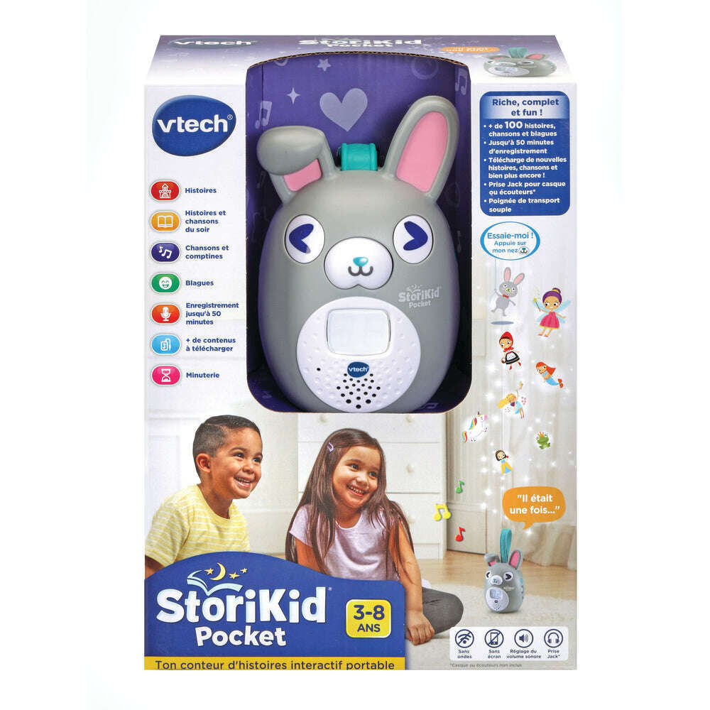 Storikid Pocket Grey - French Kids Electronics Storikid Pocket Grey - French Storikid Pocket Grey - French Vtech