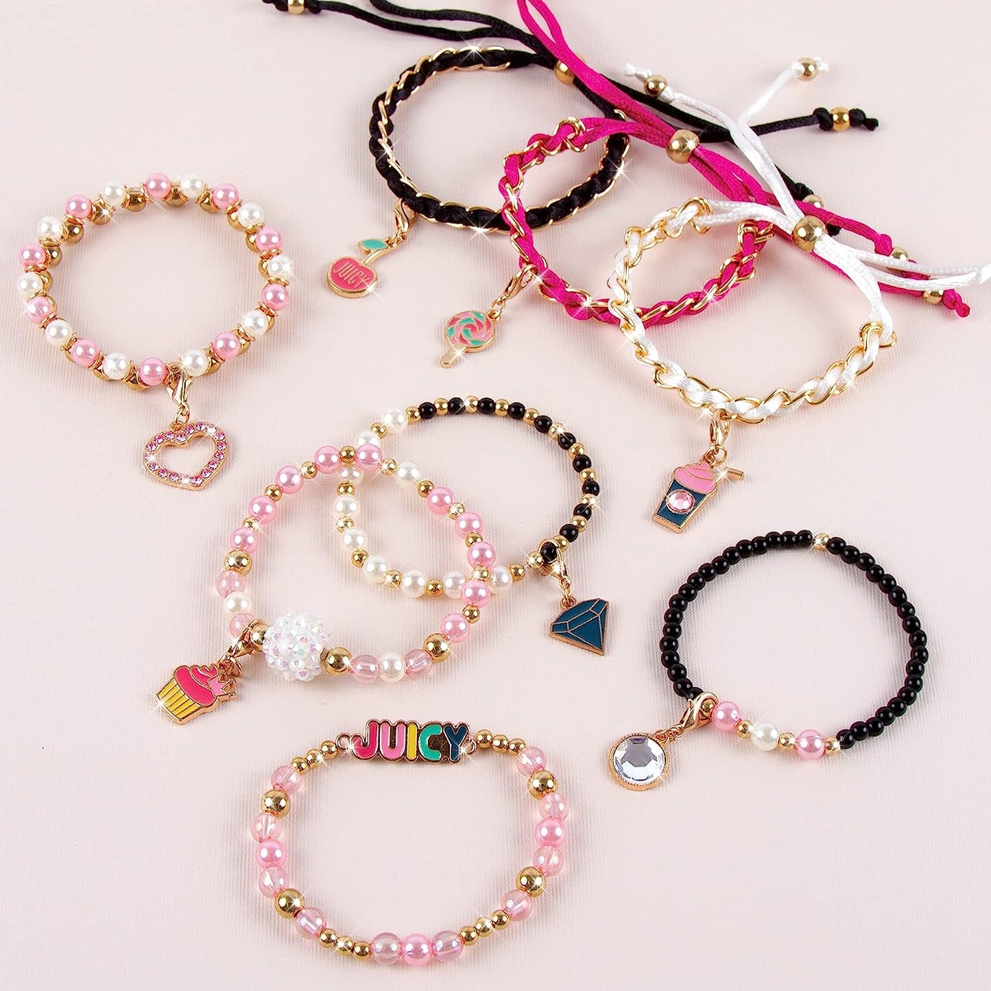 Mini Pink & Precious Bracelets Hand Made Accessories Mini Pink & Precious Bracelets Mini Pink & Precious Bracelets Make It Real