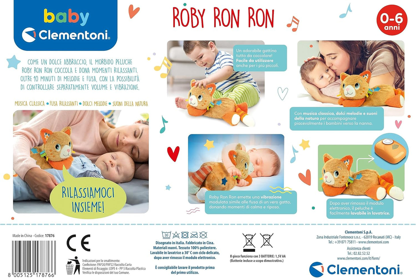 Roby Ron Ron - Interactive plush cat