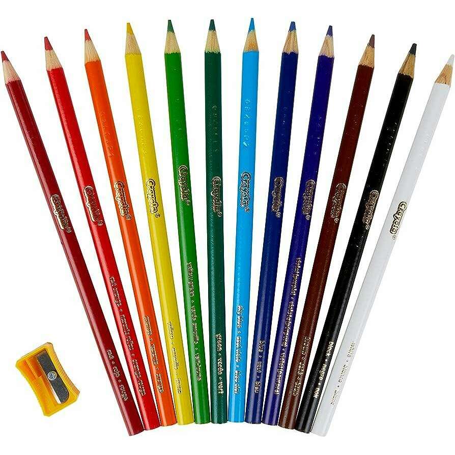 12 Colored Pencils Art & Crafts 12 Colored Pencils 12 Colored Pencils Crayola