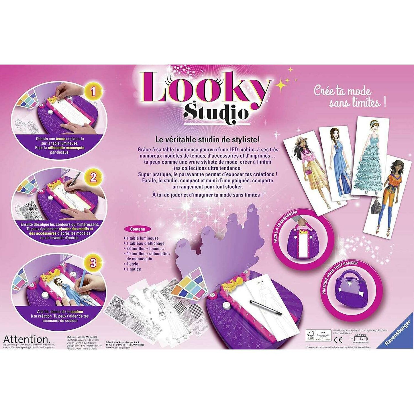 Looky Studio, Relaxing & Creative Drawing Activity Art & Crafts Looky Studio, Relaxing & Creative Drawing Activity Looky Studio, Relaxing & Creative Drawing Activity Ravensburger