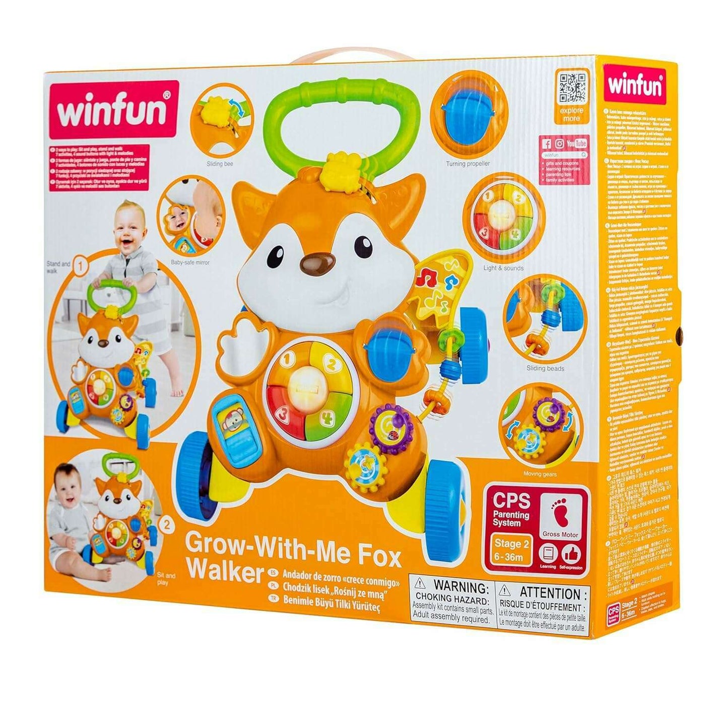 Grow-With-Me Fox Walker toddler's toys Grow-With-Me Fox Walker Grow-With-Me Fox Walker WinFun