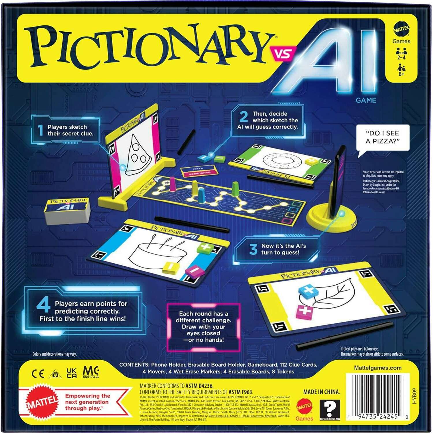 Pictionary vs AI Game Toys Pictionary vs AI Game Pictionary vs AI Game Mattel