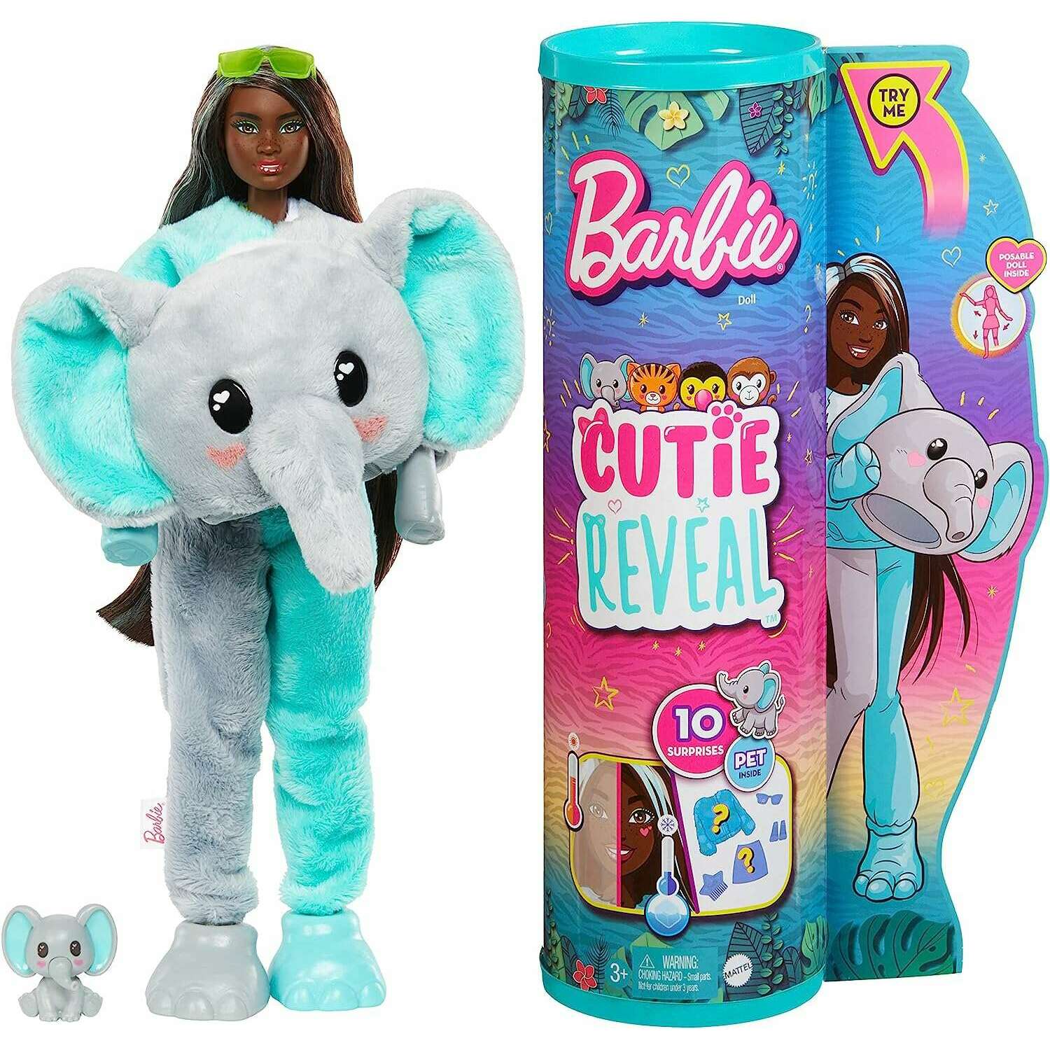 Cutie Reveal Fashion Doll -  Elephant Dolls and Barbies Cutie Reveal Fashion Doll -  Elephant Cutie Reveal Fashion Doll -  Elephant Barbie