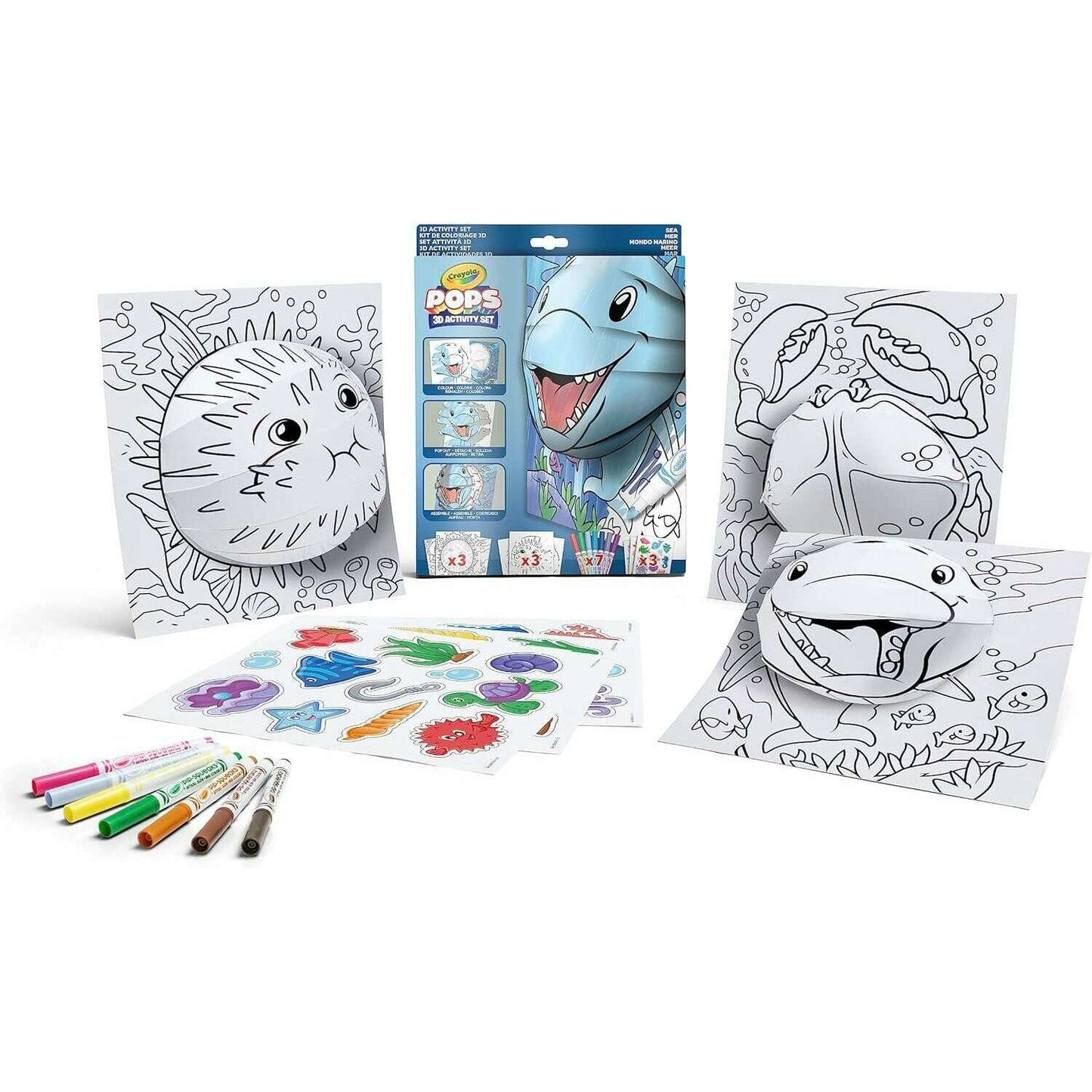 3D Activity Set Subject Sea World Art & Crafts 3D Activity Set Subject Sea World 3D Activity Set Subject Sea World Crayola