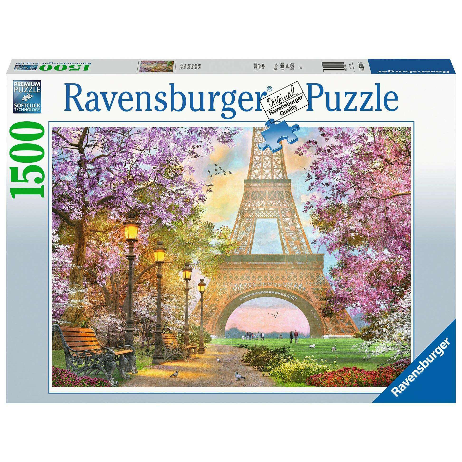 1500 Pieces Puzzle, Paris Romance puzzle Adult 1500 Pieces Puzzle, Paris Romance 1500 Pieces Puzzle, Paris Romance Ravensburger