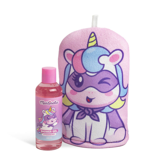 Coffret Little Unicorn Bath Set With Bath Glove