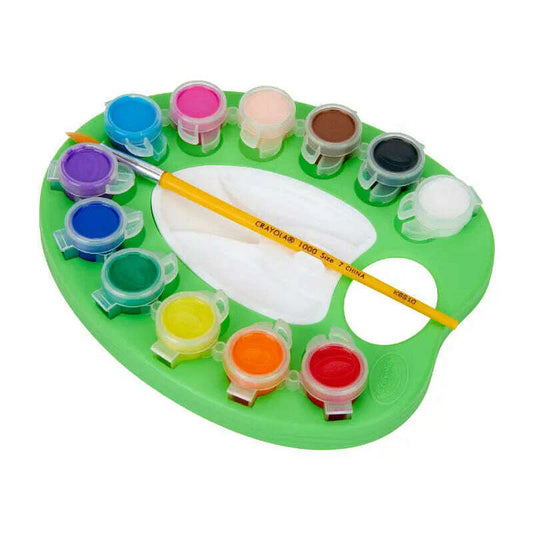 Washable Paint Palette+1Brush Art & Crafts Washable Paint Palette+1Brush Washable Paint Palette+1Brush Crayola