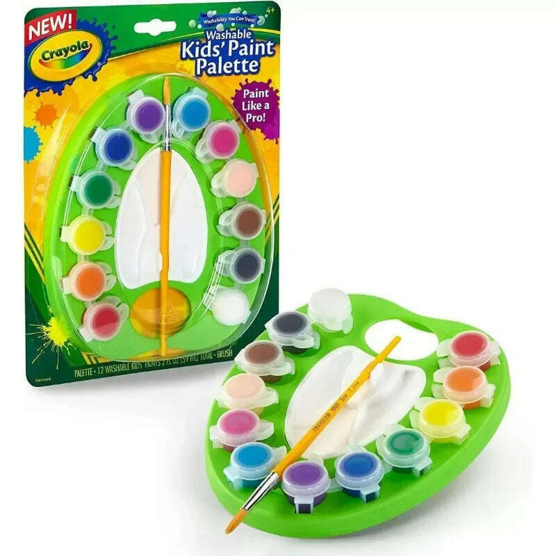 Washable Paint Palette+1Brush Art & Crafts Washable Paint Palette+1Brush Washable Paint Palette+1Brush Crayola