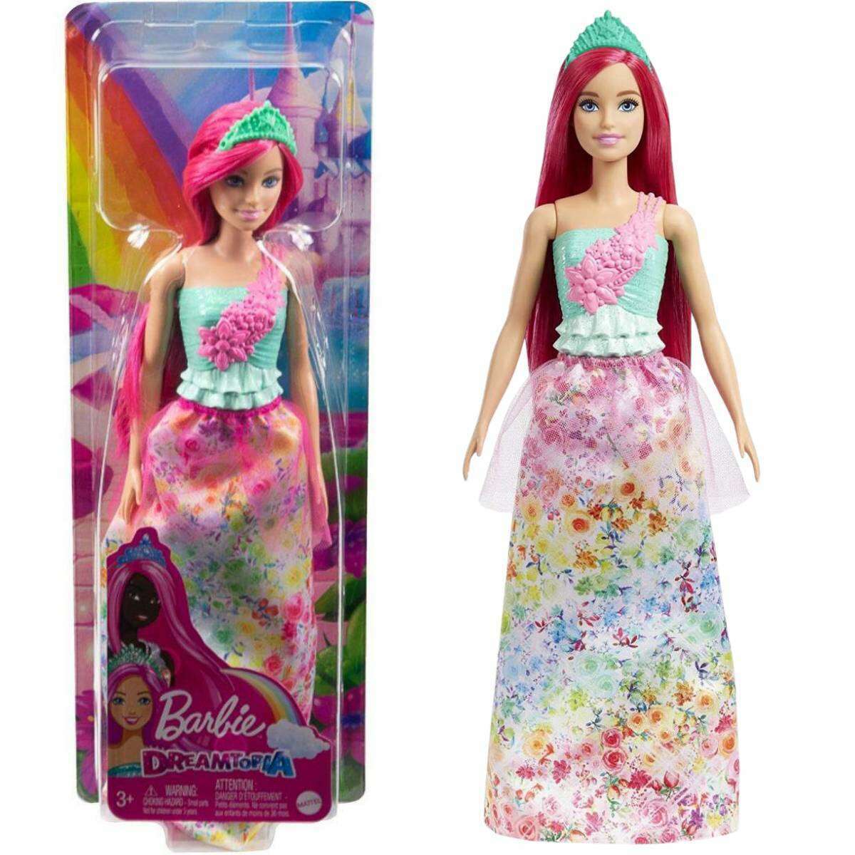 Dreamtopia Royal Doll With Dark-Pink Hair Barbie Dreamtopia Royal Doll With Dark-Pink Hair Dreamtopia Royal Doll With Dark-Pink Hair Barbie