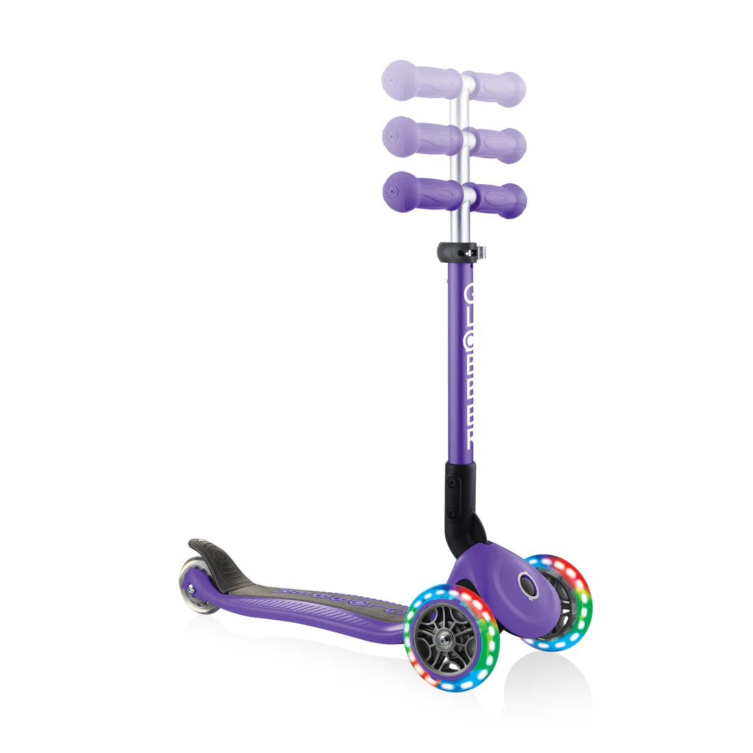 Junior Foldable Lights Scooter - Violet