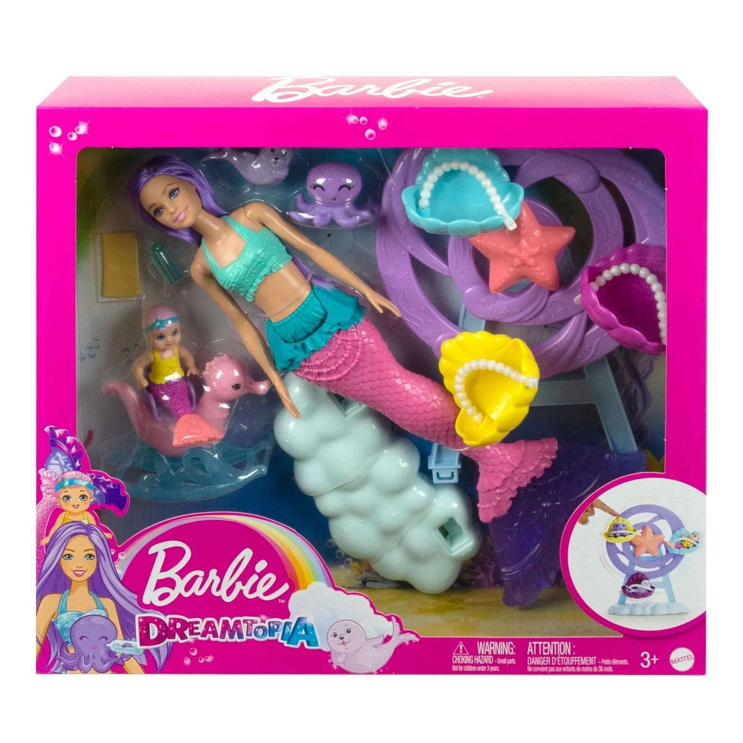 Mermaid Doll, Nurturing Playset With Merbaby, Octopus and Seal Barbie Mermaid Doll, Nurturing Playset With Merbaby, Octopus and Seal Mermaid Doll, Nurturing Playset With Merbaby, Octopus and Seal barbie