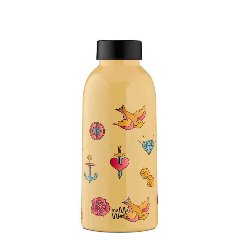 Insulated Stainless Steel Bottle, Tattoo 470ml